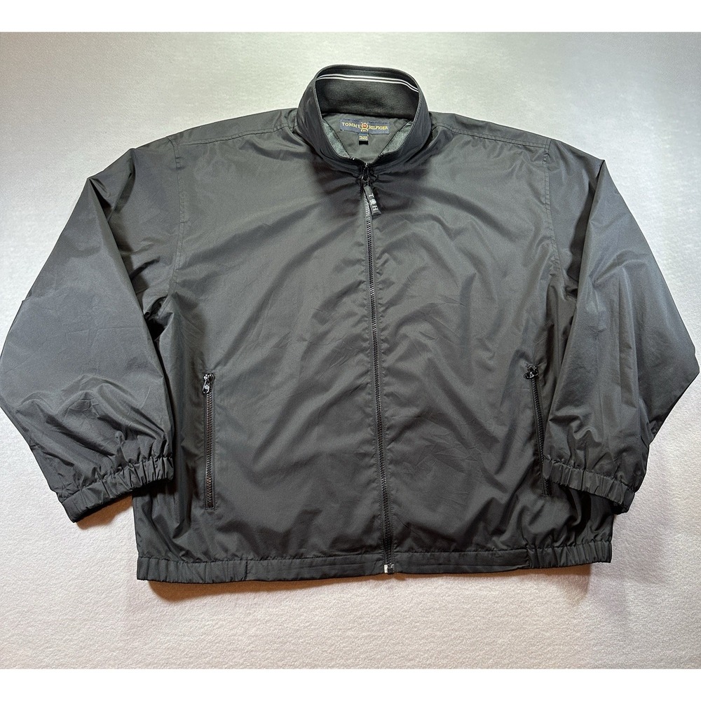 Tommy Hilfiger Mens Golf WindbreakerFull‎ Zip Coat Water Resistant Outerwear XXL